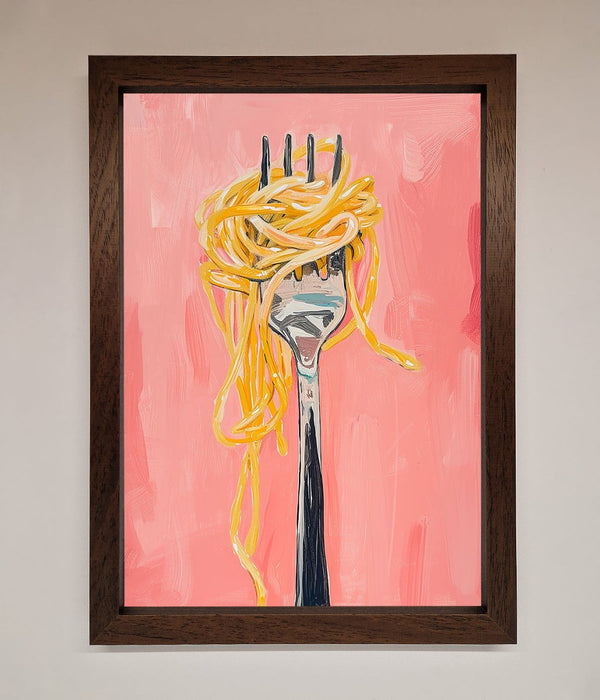 Yes To Spaghetti Framed Print - Hi Society