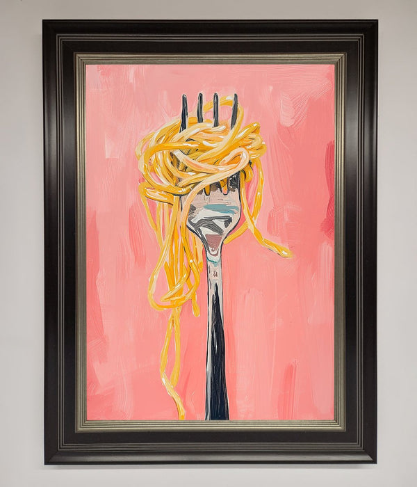 Yes To Spaghetti Framed Print - Hi Society