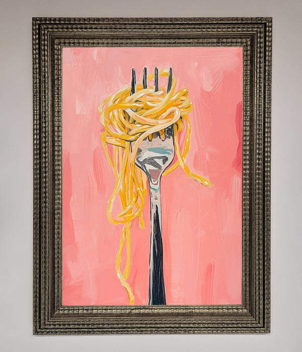 Yes To Spaghetti Framed Print - Hi Society