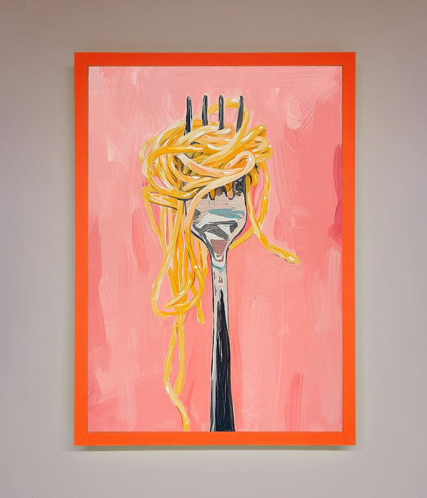 Yes To Spaghetti Framed Print - Hi Society