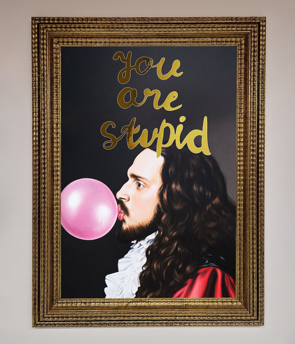 You Are Stupid Foil Print - Hi Society