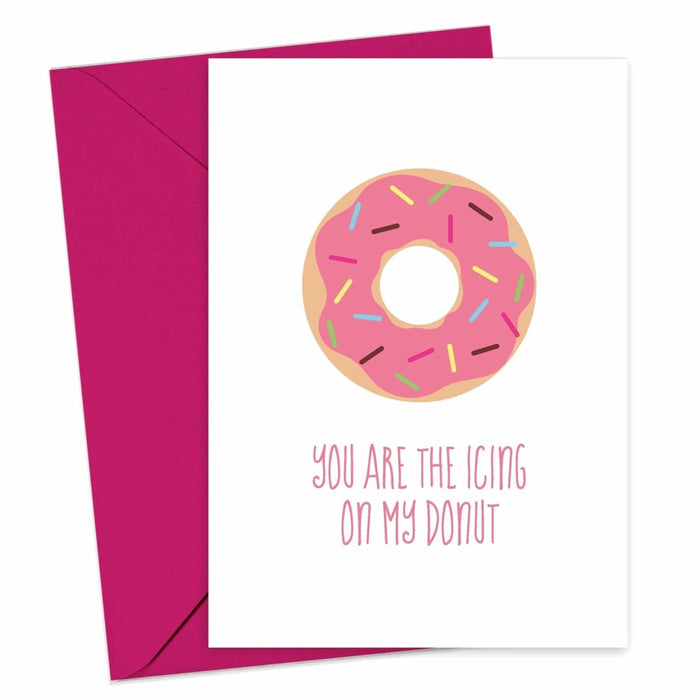 You Are The Icing On My Donut Valentines Card - Hi Society