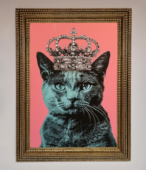 Your Majesty Cat Framed Print - Hi Society
