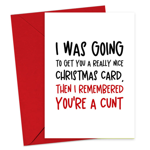 You're A Cunt Christmas Card - Hi Society